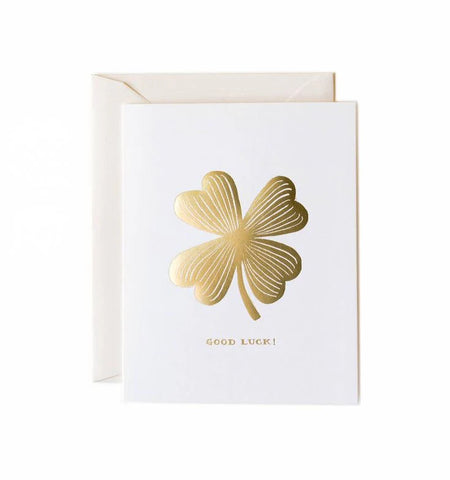 Rifle Paper Co. Good Luck Clover Greeting Card