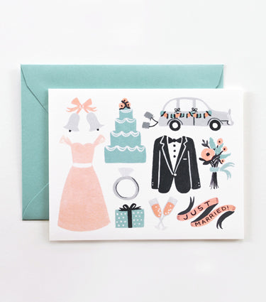 Rifle Paper Co. Just Married Greeting Card