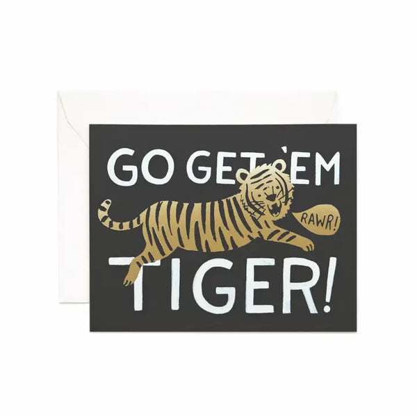 Rifle Paper Go Get 'Em Tiger Card