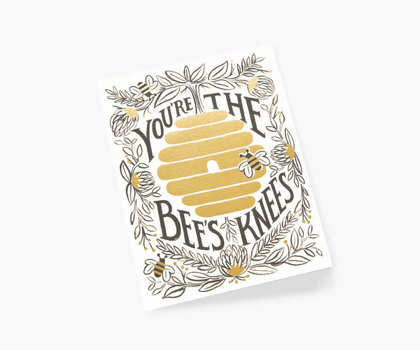 Rifle Paper You're The Bees Knees Love and Friendship Card