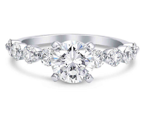 Allison Neumann Fine Jewelers Platinum Engagement Ring San Diego Diamond Dealer