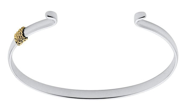 LeStage Convertible Bracelet - SS with 14K Yellow Gold Rope Accent