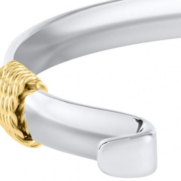 LeStage Convertible Bracelet - SS with 14K Yellow Gold Rope Accent