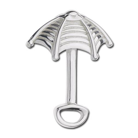 Beach Umbrella Sterling Silver Convertible Clasp