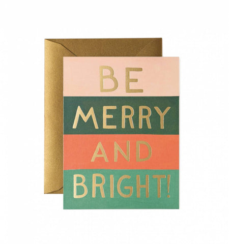 Rifle Paper Be Merry And Bright Greeting Card