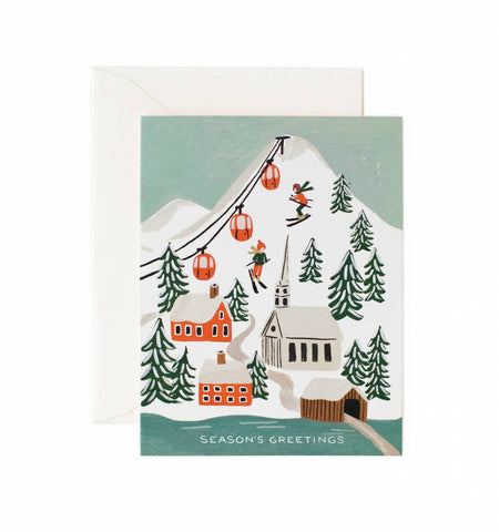 Rifle Paper Holiday Snow Scene Greeting Card