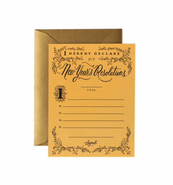 Rifle Paper Resolution Constitution Greeting Card