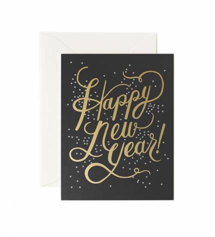 Rifle Paper Shimmering New Year Greeting Card